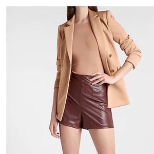 Beautiful Express  on trend camel pecan double breasted blazer classy